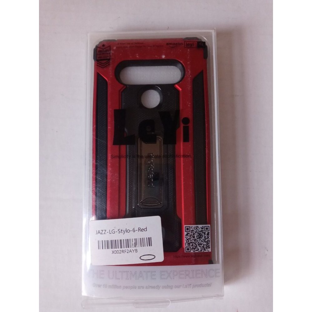 LeYi  JAZZ For LG Stylo 6 Red Color Phone Case,  Kickstand  NEW